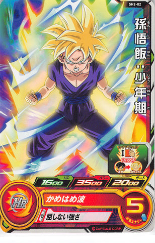Dragon Ball Z Trading Card - SH2-02 C SDBH Son Gohan (Youth Version) (Son Gohan) - Cherden's Doujinshi Shop - 1