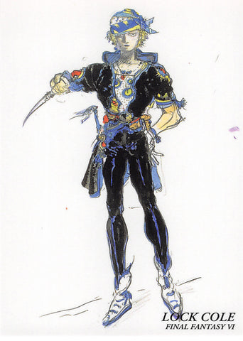 Final Fantasy Art Museum Trading Card - #335 Normal Art Museum Lock Cole (Final Fantasy VI) (Locke) - Cherden's Doujinshi Shop - 1