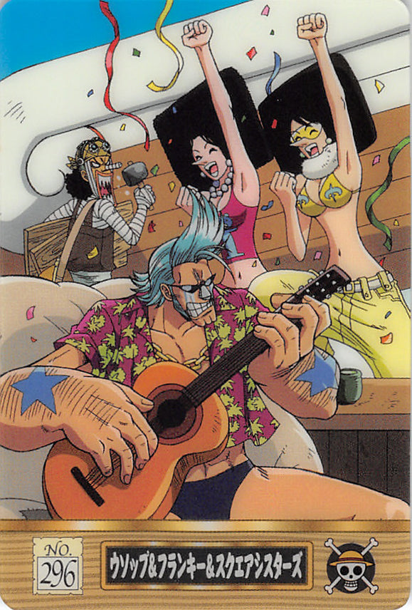 One Piece Trading Card - No.296 Normal Gumi King of Pirates Gummy Card Part 2 (CP9 Edition): Usopp & Franky & Square Sisters (Usopp) - Cherden's Doujinshi Shop - 1