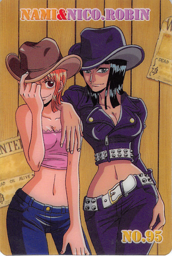 One Piece Trading Card - No.95 Normal Gumi New King of Pirates Gummy Card Part 2: Nami & Nico Robin (Nami) - Cherden's Doujinshi Shop - 1