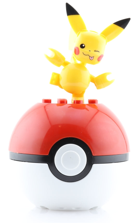 Pokemon Figurine - MEGA Poke Ball Building Toy Kit with Action Figure: Pikachu (HTH96) 16 Pcs Set 2023 (Pikachu) - Cherden's Doujinshi Shop - 1