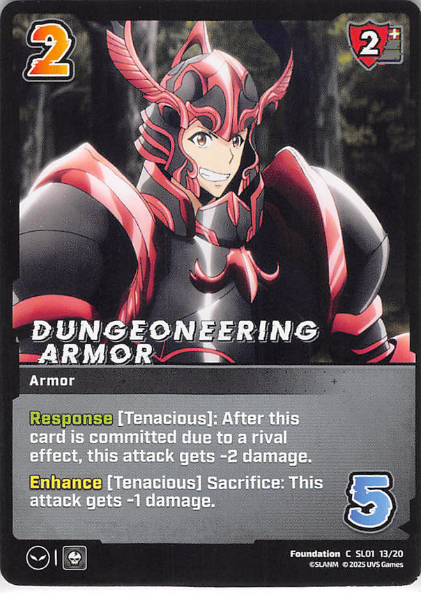 Solo Leveling Trading Card - SL01 13/20 C UniVersus Dungeoneering Armor (Yoo Jinho) - Cherden's Doujinshi Shop - 1