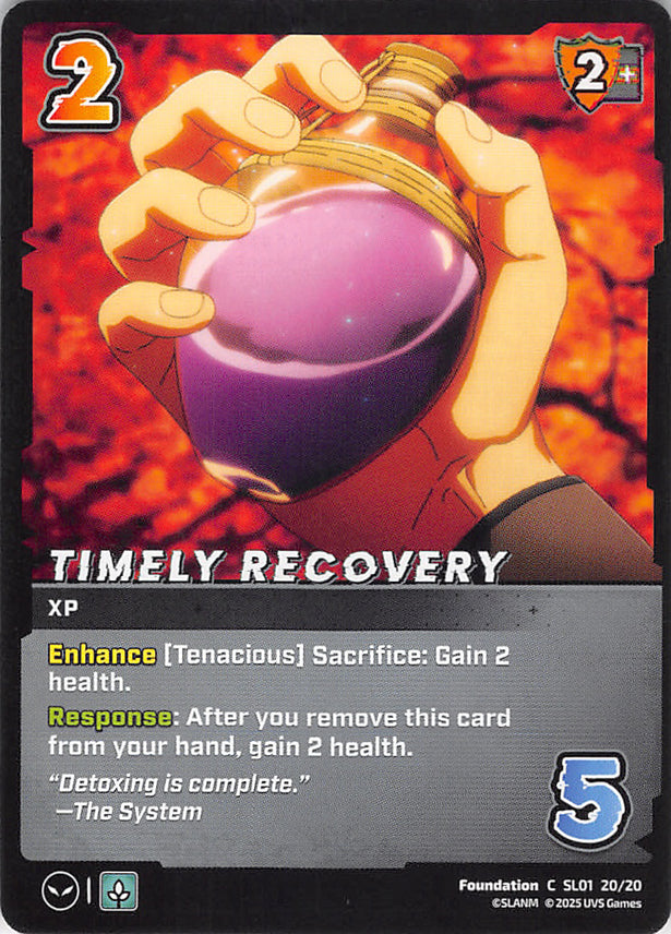 Solo Leveling Trading Card - SL01 20/20 C UniVersus Timely Recovery (Healing Potion) - Cherden's Doujinshi Shop - 1