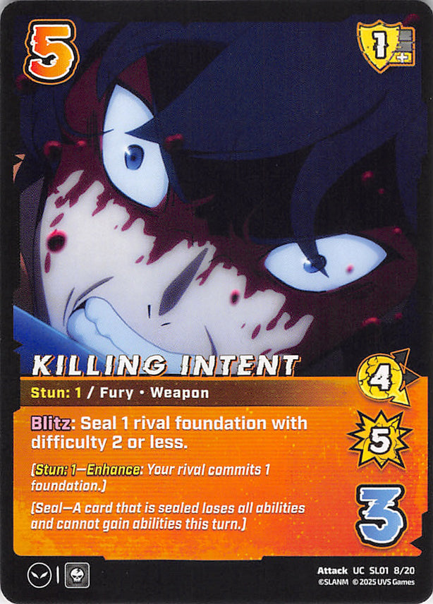 Solo Leveling Trading Card - SL01 8/20 UC UniVersus Killing Intent (Sung Jinwoo) - Cherden's Doujinshi Shop - 1