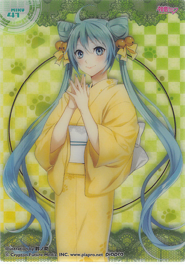 Vocaloid Trading Card - MIKU 41 (HOLO) Clear Card Collection Miku Hatsune (Collection 3) (Miku Hatsune) - Cherden's Doujinshi Shop - 1