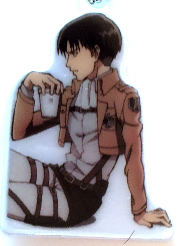 Attack on Titan Keychain - 7-11 Limited Edition Reflector Keychain Levi Sitting (Levi) - Cherden's Doujinshi Shop - 1