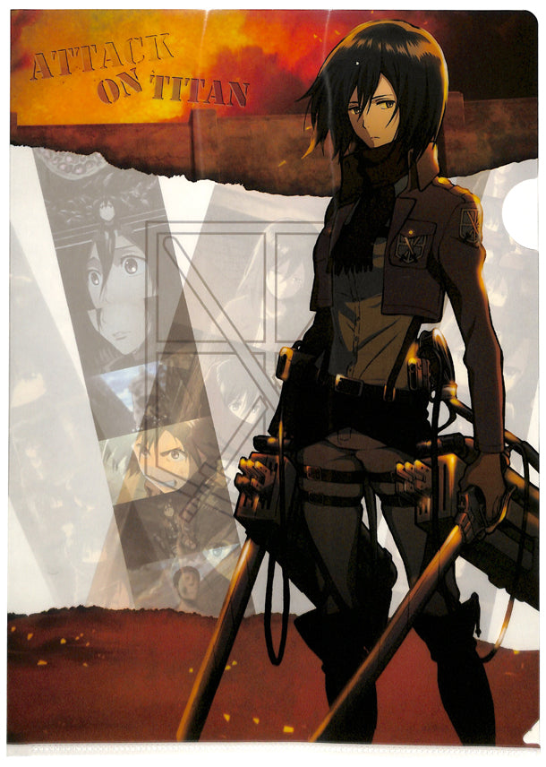 Attack on Titan Clear File - Ichiban Kuji Prize G Operation to Retake Wall Maria A4 Clear File Mikasa Ackerman (Mikasa) - Cherden's Doujinshi Shop - 1