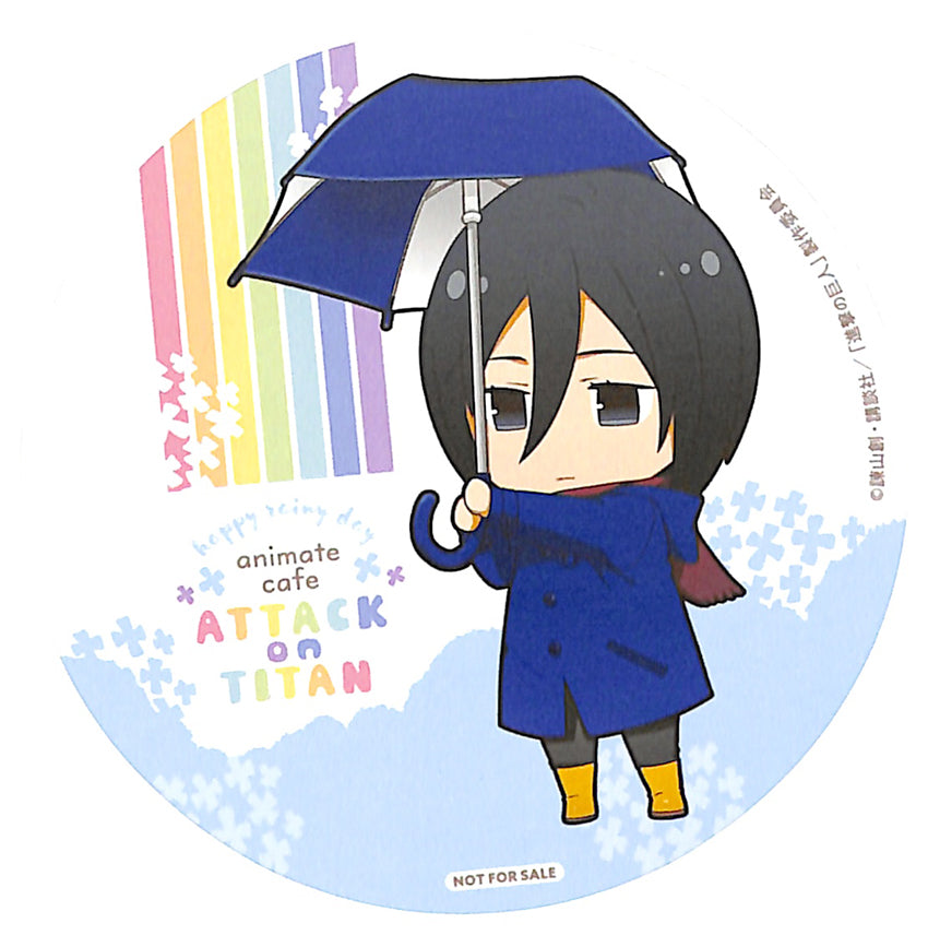 Attack on Titan Coaster - Season 3 Part 2 x Animate Cafe Menu Order Promo Coaster Mikasa Ackerman (Mikasa Ackerman) - Cherden's Doujinshi Shop - 1