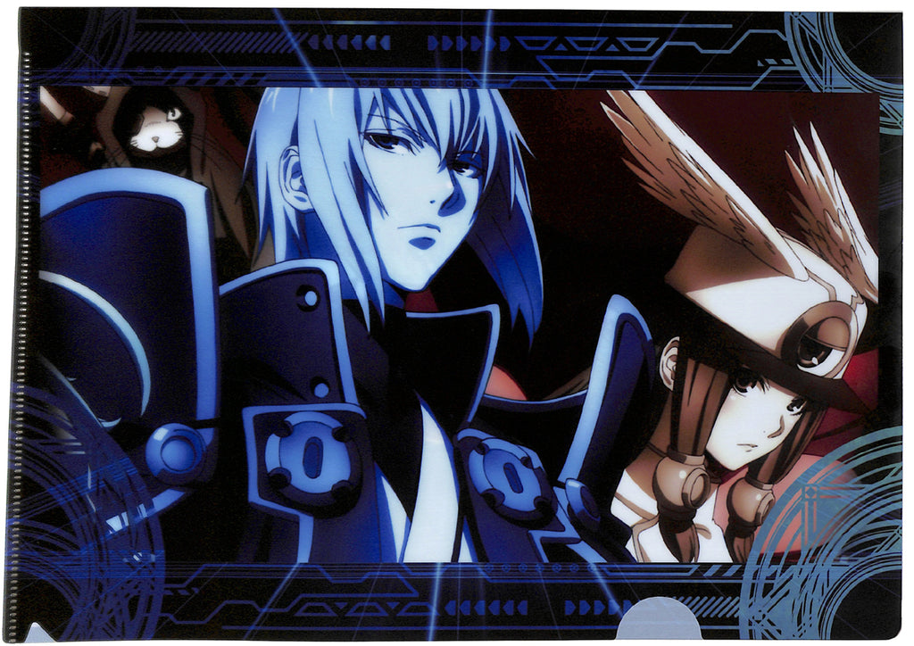 BlazBlue Clear File - Alter Memory A4 Clear File E Jin Kisaragi Tsubaki Yayoi and Jubei (Jin Kisaragi) - Cherden's Doujinshi Shop - 1