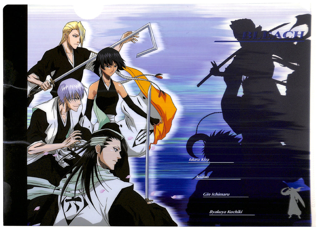 Bleach Clear File - A4 Clear File B Izuru Kira Sui-Feng Gin Ichimaru Byakuya Kuchiki (Izuru Kira) - Cherden's Doujinshi Shop - 1