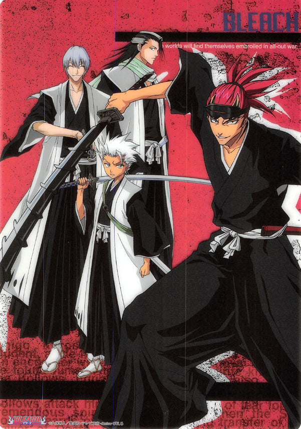 Bleach Pencil Board - Animetopia Clear Shitajiki Type B Renji Hitsugaya Byakuya and Gin (Renji) - Cherden's Doujinshi Shop - 1