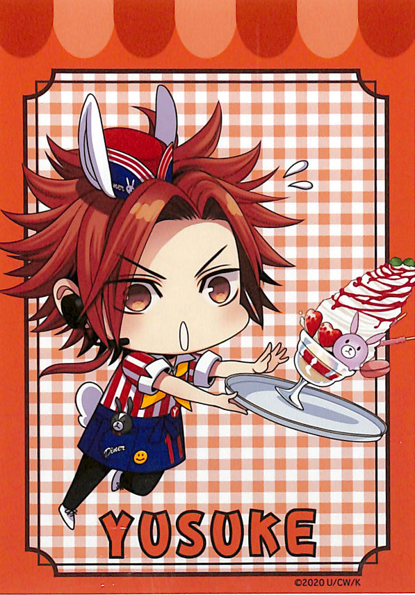 Brothers Conflict Bromide - SWEETS PARADISE Fortune Kuji Prize Bromide Yuusuke 11 Waiter (Yuusuke Asahina) - Cherden's Doujinshi Shop - 1