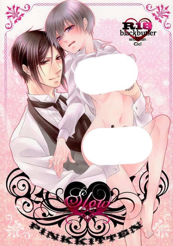 Black Butler Doujinshi - Slow (Sebastian x Ciel) - Cherden's Doujinshi Shop - 1