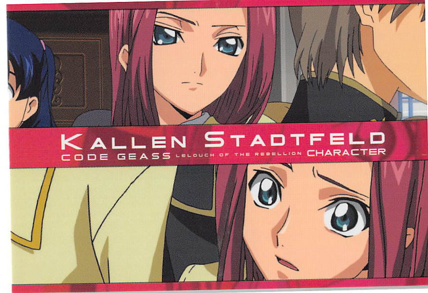 Code Geass: Lelouch of the Rebellion Trading Card - 063 Carddass Masters 2nd: Character: Kallen Stadtfeld (Kallen) - Cherden's Doujinshi Shop - 1