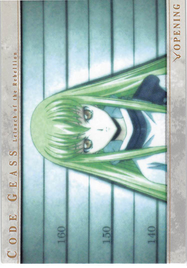 Code Geass: Lelouch of the Rebellion Trading Card - 191 Carddass Masters Extra Stage: Opening/Ending - C.C. (C.C.) - Cherden's Doujinshi Shop - 1