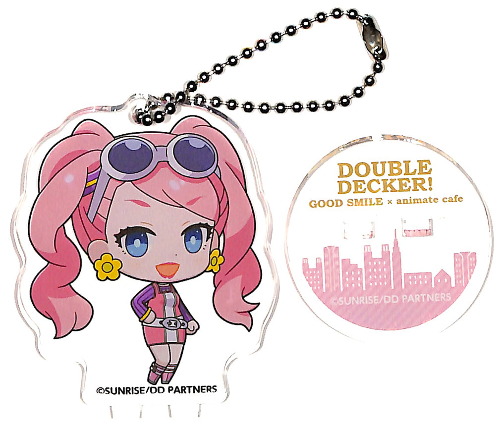 Double Decker! Doug & Kirill Keychain - GOOD SMILE x animatecafe Trading Acrylic Stand Keyholder Deana del Rio Street Clothes (Deana del Rio) - Cherden's Doujinshi Shop - 1