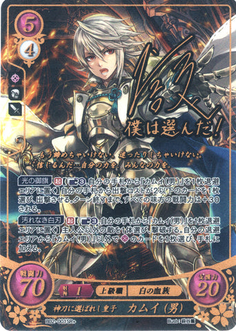 Fire Emblem 0 (Cipher) Trading Card - B02-001SR+ Fire Emblem (0) Cipher (SIGNED HOLO FOIL) Divine Blade Chosen Prince Corrin (Male) (Corrin) - Cherden's Doujinshi Shop - 1