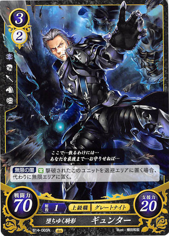Fire Emblem 0 (Cipher) Trading Card - B14-065N Falling Knight's Shadow Gunter (Gunter) - Cherden's Doujinshi Shop - 1
