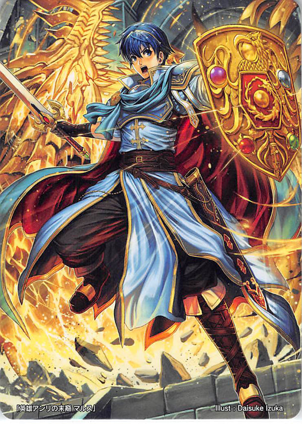 Fire Emblem 0 (Cipher) Trading Card - Marker Card: Marth Descendant of Heroic Anri - 2019 Cipher Festival (Marth) - Cherden's Doujinshi Shop - 1