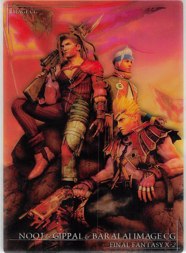 Final Fantasy 10-2 Trading Card - P-015 Art Museum Premium Edition Nooj Gippal and Baralai Image CG (Nooj) - Cherden's Doujinshi Shop - 1
