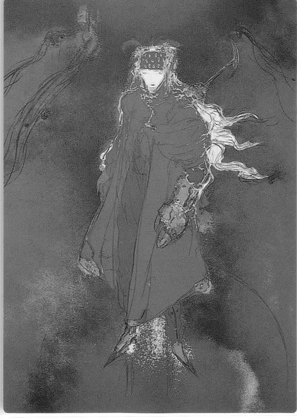 Final Fantasy 7 Trading Card - #130 Carddass Masters Vincent Illustrated by Yoshitaka Amano (Vincent Valentine) - Cherden's Doujinshi Shop - 1
