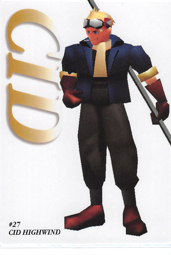 Final Fantasy 7 Trading Card - #27 Carddass Masters Cid Highwind (Cid Highwind) - Cherden's Doujinshi Shop - 1