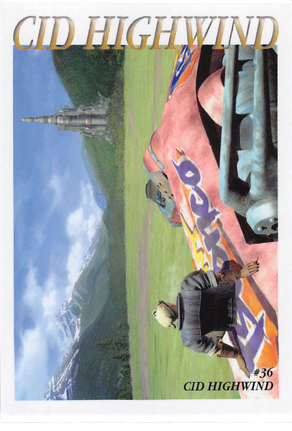 Final Fantasy 7 Trading Card - #36 Carddass Masters Cid Highwind (Cid Highwind) - Cherden's Doujinshi Shop - 1