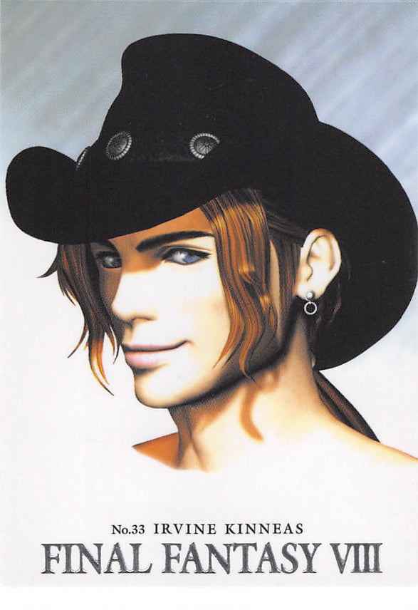 Final Fantasy 8 Trading Card - Visual Perfect Collection 33 Special Carddass Masters Triple Triad (SILVER FOIL SCRIPT) Irvine Kinneas (Irvine Kinneas) - Cherden's Doujinshi Shop - 1