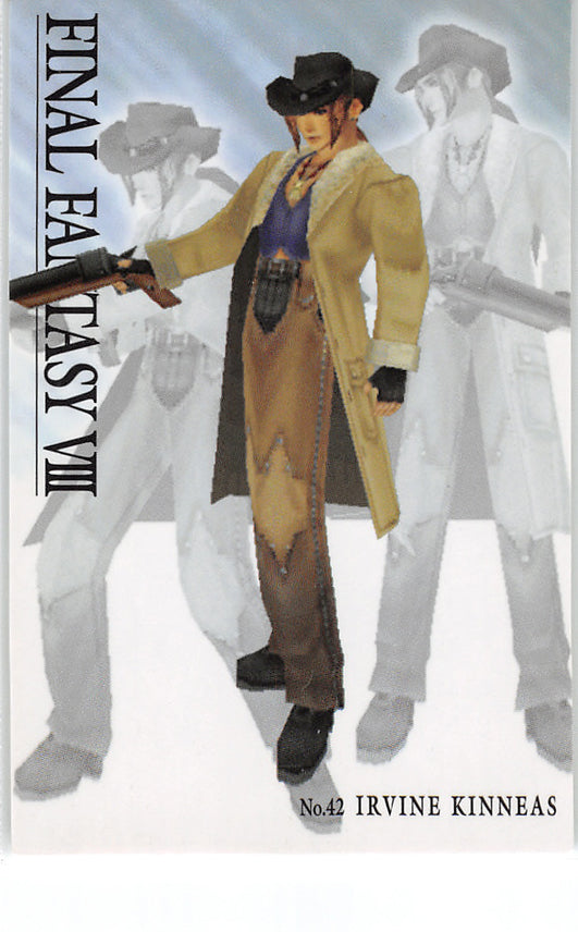 Final Fantasy 8 Trading Card - Visual Perfect Collection 42 Normal Carddass Masters Triple Triad Irvine Kinneas (Irvine Kinneas) - Cherden's Doujinshi Shop - 1