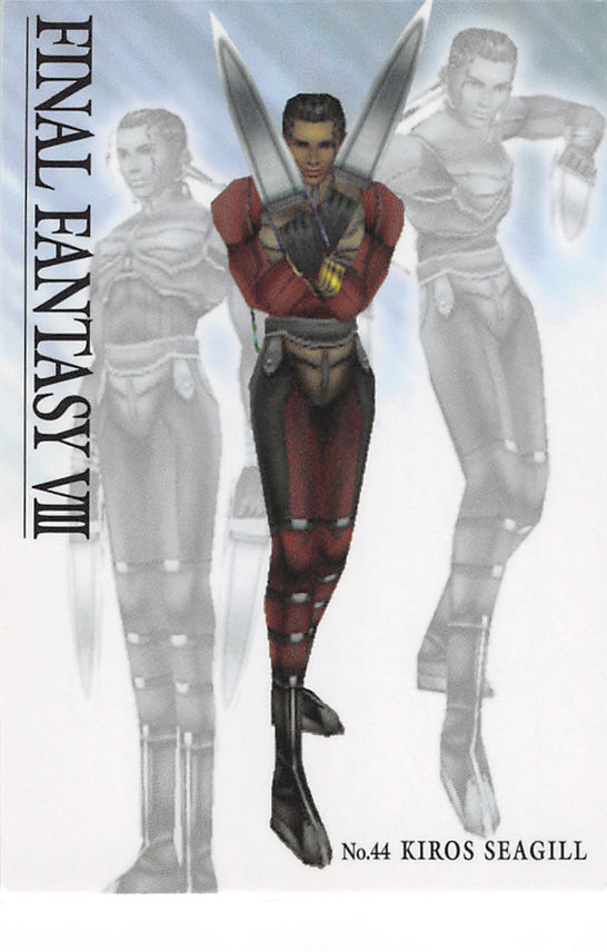 Final Fantasy 8 Trading Card - Visual Perfect Collection 44 Normal Carddass Masters Triple Triad Kiros Seagill (Kiros Seagill) - Cherden's Doujinshi Shop - 1