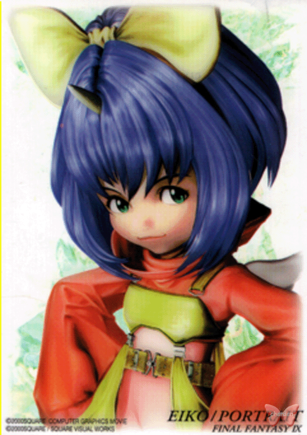 Final Fantasy 9 Trading Card - Final Fantasy Art Museum 7-11 Special Edition Part 1 S-20 Eiko / Portrait (Eiko) - Cherden's Doujinshi Shop - 1