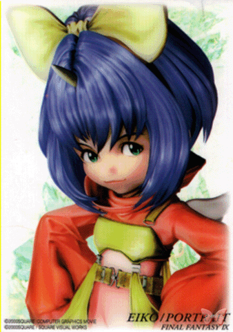 Final Fantasy 9 Trading Card - Final Fantasy Art Museum 7-11 Special Edition Part 1 S-20 Eiko / Portrait (Eiko) - Cherden's Doujinshi Shop - 1