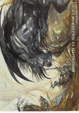 Final Fantasy Art Museum Trading Card - #005 Normal Art Museum Behemoth vs Soldier of Light (Final Fantasy I) (Warrior of Light) - Cherden's Doujinshi Shop - 1