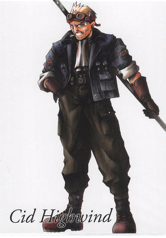 Final Fantasy Art Museum Trading Card - 1-006 Normal Art Museum Final Fantasy VII Anniversary Digital Plus: Cid Highwind (Cid Highwind) - Cherden's Doujinshi Shop - 1