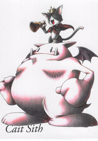 Final Fantasy Art Museum Trading Card - 1-007 Normal Art Museum Final Fantasy VII Anniversary Digital Plus: Cait Sith (Cait Sith) - Cherden's Doujinshi Shop - 1