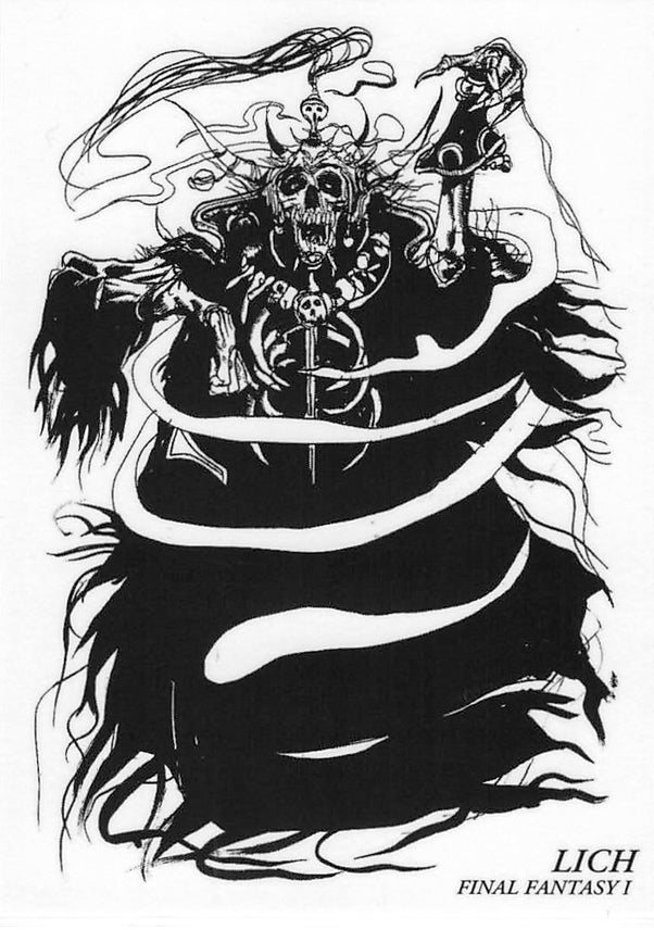 Final Fantasy Art Museum Trading Card - #014 Normal Art Museum Lich (Final Fantasy I) (Lich) - Cherden's Doujinshi Shop - 1