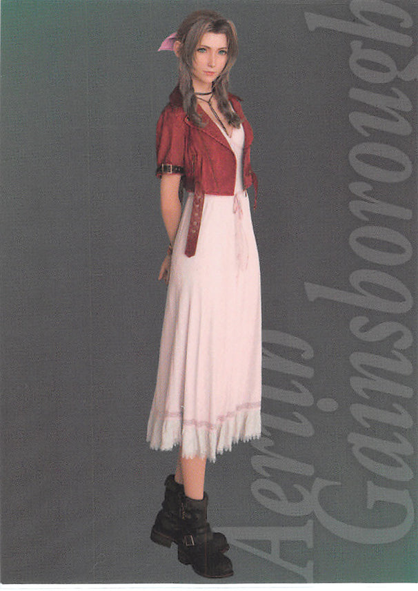 Final Fantasy Art Museum Trading Card - 1-020 Normal Art Museum Final Fantasy VII Anniversary Digital Plus Remake: Aerith Gainsborough (Aerith Gainsborough) - Cherden's Doujinshi Shop - 1
