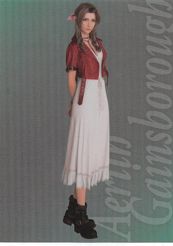 Final Fantasy Art Museum Trading Card - 1-020 Premium FOIL Art Museum Final Fantasy VII Anniversary Digital Plus Remake: Aerith Gainsborough (Aerith Gainsborough) - Cherden's Doujinshi Shop - 1