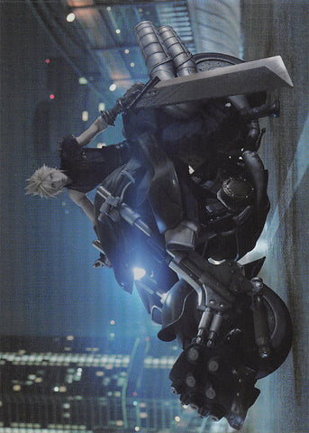 Final Fantasy Art Museum Trading Card - 1-029 Premium FOIL Art Museum Final Fantasy VII Anniversary Digital Plus Remake: KEY Visual 2 (Cloud Strife) - Cherden's Doujinshi Shop - 1