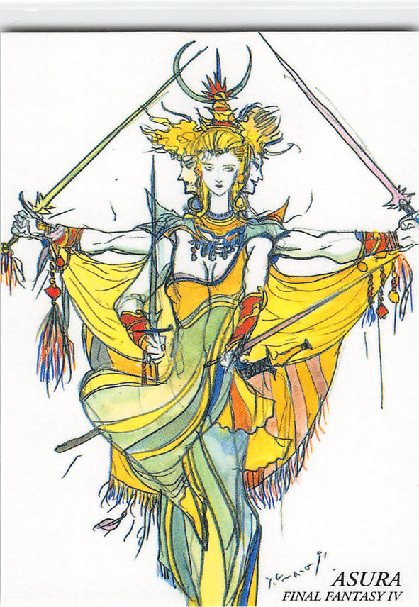 Final Fantasy Art Museum Trading Card - #037 Normal Art Museum Asura (Final Fantasy IV) (Asura) - Cherden's Doujinshi Shop - 1