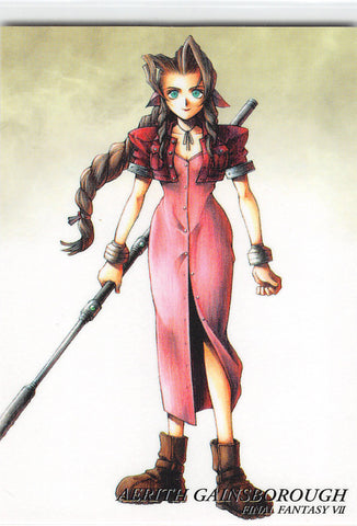 Final Fantasy Art Museum Trading Card - #065 Normal Art Museum Aerith Gainsborough (Final Fantasy VII) (Aerith Gainsborough) - Cherden's Doujinshi Shop - 1