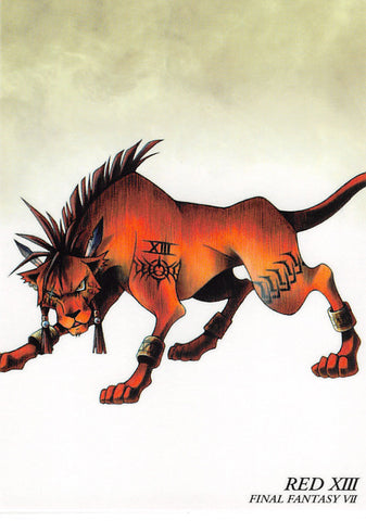 Final Fantasy Art Museum Trading Card - #067 Normal Art Museum Red XIII (Final Fantasy VII) (Red XIII) - Cherden's Doujinshi Shop - 1