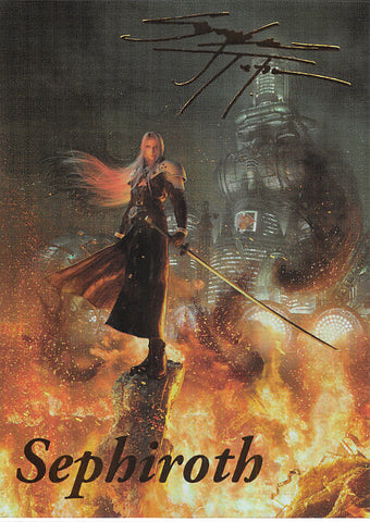 Final Fantasy Art Museum Trading Card - 1-101 Secret Art Museum (SIGNED FOIL) Sephiroth (Sephiroth) - Cherden's Doujinshi Shop - 1