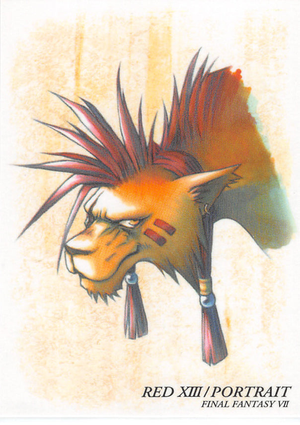 Final Fantasy Art Museum Trading Card - #130 Normal Art Museum Red XIII / Portrait (Final Fantasy VII) (Red XIII) - Cherden's Doujinshi Shop - 1