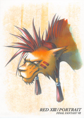 Final Fantasy Art Museum Trading Card - #130 Normal Art Museum Red XIII / Portrait (Final Fantasy VII) (Red XIII) - Cherden's Doujinshi Shop - 1