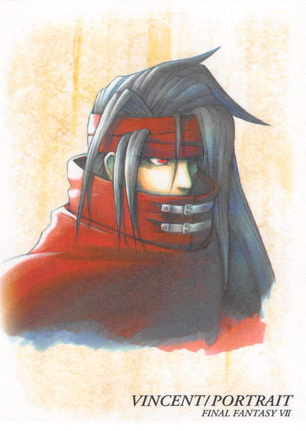 Final Fantasy Art Museum Trading Card - #134 Normal Art Museum Vincent / Portrait (Final Fantasy VII) (Vincent Valentine) - Cherden's Doujinshi Shop - 1