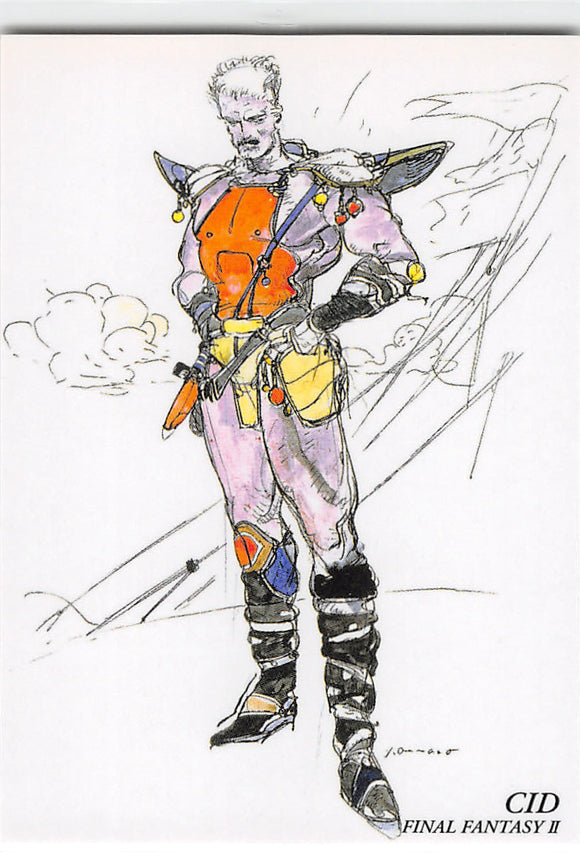 Final Fantasy Art Museum Trading Card - #156 Normal Art Museum Cid (Final Fantasy II) (Cid (Final Fantasy II)) - Cherden's Doujinshi Shop - 1