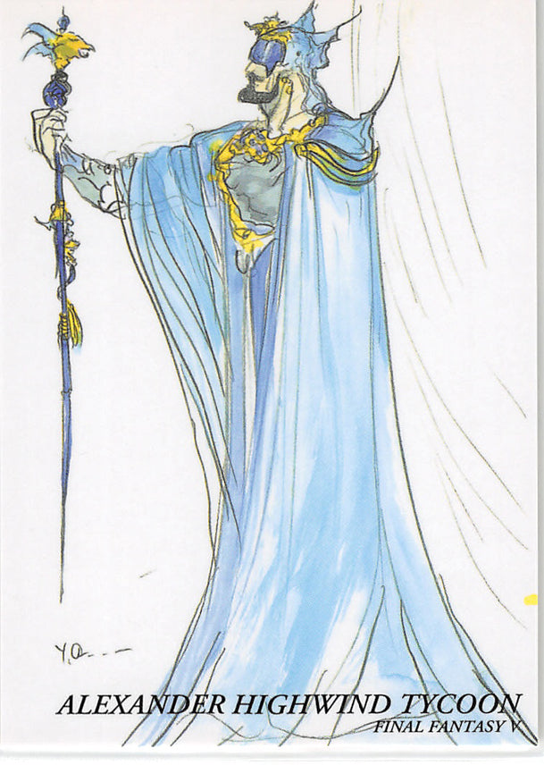 Final Fantasy Art Museum Trading Card - #172 Normal Art Museum Alexander Highwind Tycoon (Final Fantasy V) (Alexander Highwind Tycoon) - Cherden's Doujinshi Shop - 1
