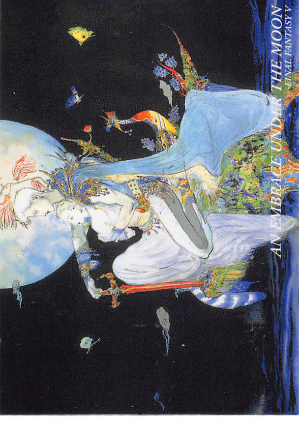 Final Fantasy Art Museum Trading Card - #185 Normal Art Museum An Embrace Under the Moon (Final Fantasy V) (Bartz Klauser) - Cherden's Doujinshi Shop - 1
