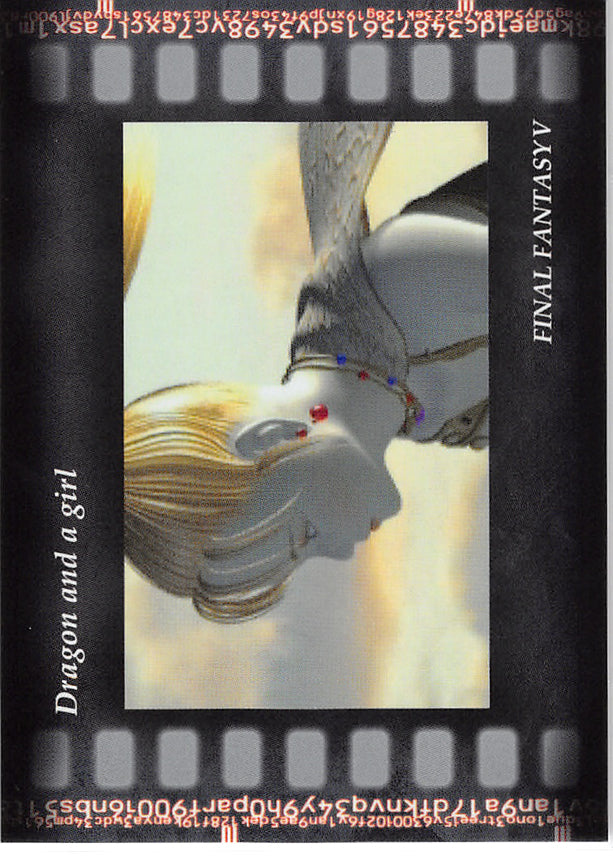 Final Fantasy Art Museum Trading Card - #204 Normal Art Museum Dragon and a girl (Final Fantasy V) (Krile Mayer Baldesion) - Cherden's Doujinshi Shop - 1